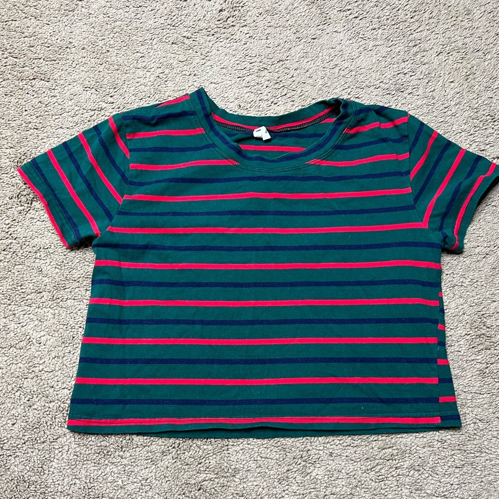 Stripped Crop Top